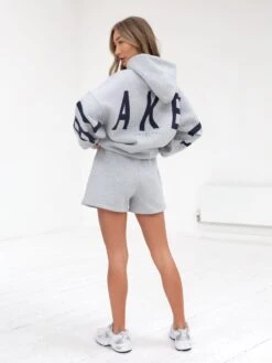 Isabel Jogger Shorts - Marl Grey 7 Isabel Jogger Shorts - Marl Grey -BLAKELY CLOTHING SHOP 2542MarlGrey 01D