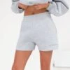 Isabel Jogger Shorts - Marl Grey -BLAKELY CLOTHING SHOP 2542MarlGrey 02LEADD