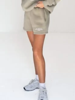 Serena Jogger Shorts - Olive -BLAKELY CLOTHING SHOP 2542POlive 02D