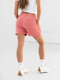 Cloud Print Jogger Shorts - Sunrise Coral 6 Cloud Print Jogger Shorts - Sunrise Coral -BLAKELY CLOTHING SHOP 2547PCoral 04D
