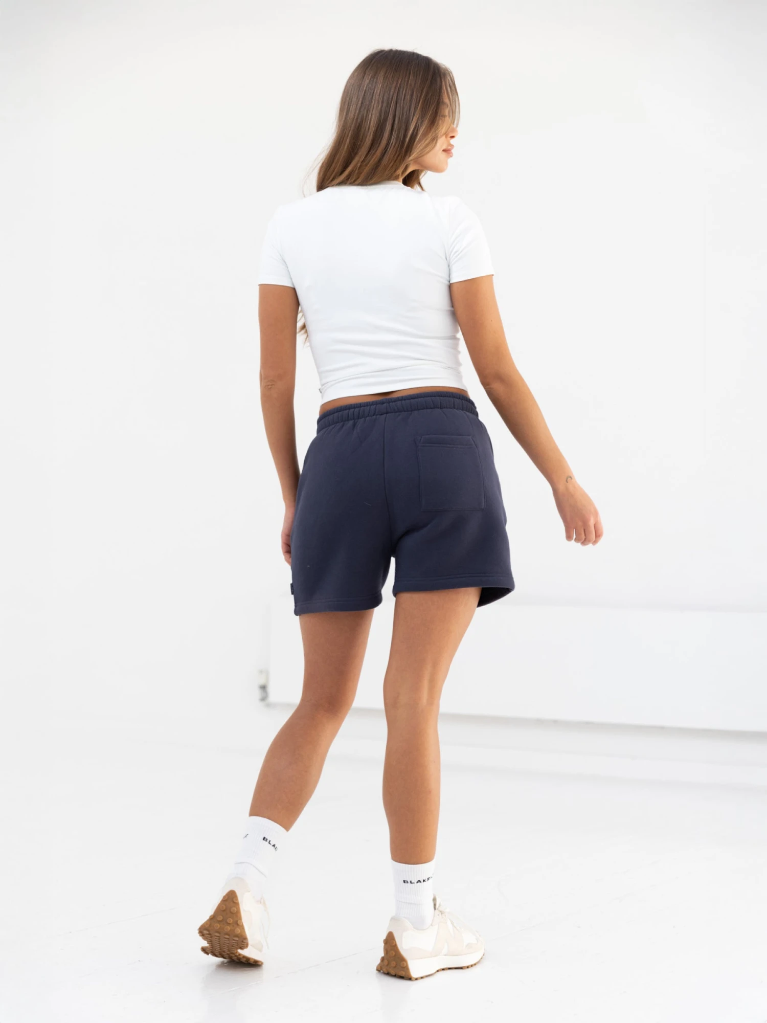 Cloud Print Jogger Shorts - True Navy Cloud Print Jogger Shorts - True Navy -BLAKELY CLOTHING SHOP 2547PNavy 01D