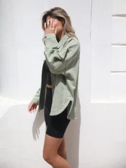 Francesca Shacket - Sage Green -BLAKELY CLOTHING SHOP 2587Sage 05D