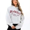 Melrose Oversized Hoodie - Marl White -BLAKELY CLOTHING SHOP 2630AMARLWHITEJ