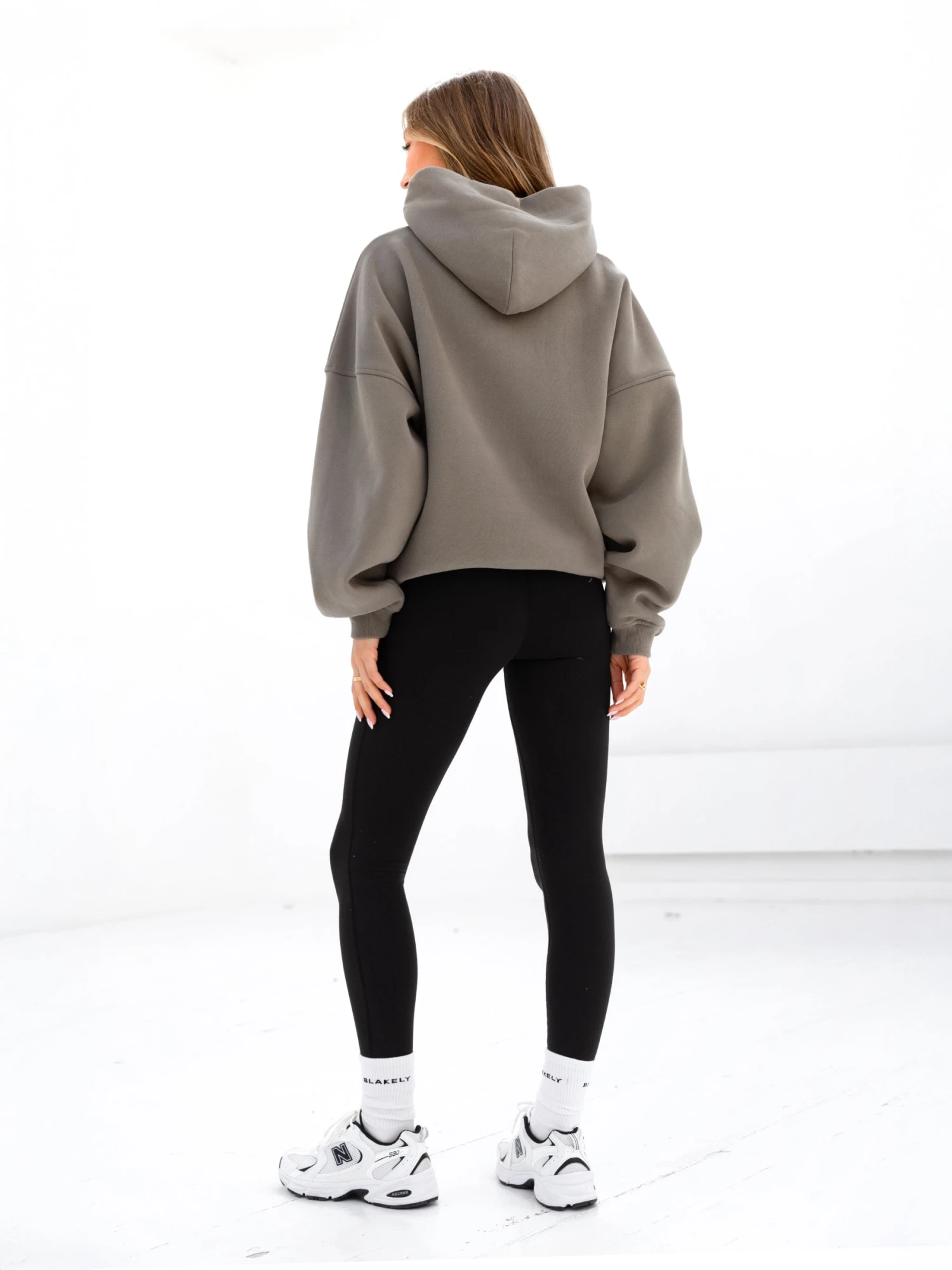 Melrose Oversized Hoodie - Safari Green Melrose Oversized Hoodie - Safari Green -BLAKELY CLOTHING SHOP 2630ASAFARI03D