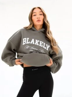 Melrose Oversized Hoodie - Safari Green 3 Melrose Oversized Hoodie - Safari Green -BLAKELY CLOTHING SHOP 2630ASAFARI06D