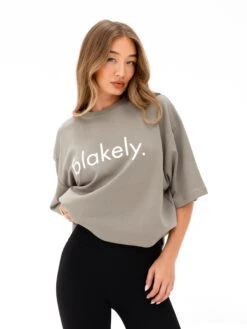 Logo Ultra Oversized T-Shirt - Washed Khaki -BLAKELY CLOTHING SHOP 2670IWWASHEDKHAKID 3