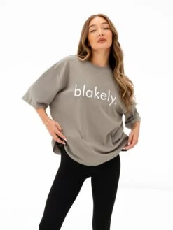 Logo Ultra Oversized T-Shirt - Washed Khaki -BLAKELY CLOTHING SHOP 2670IWWASHEDKHAKID 4