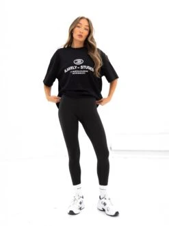 Madison Ultra Oversized T-Shirt - Black -BLAKELY CLOTHING SHOP 2671BLACK06D