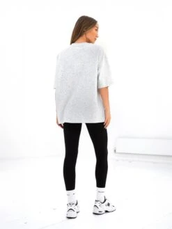 Madison Ultra Oversized T-Shirt - Marl White 5 Madison Ultra Oversized T-Shirt - Marl White -BLAKELY CLOTHING SHOP 2671MARLGREY02D