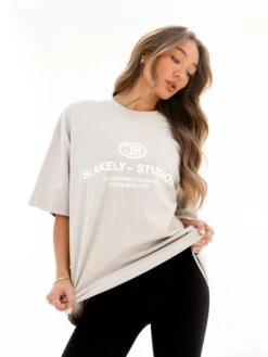 Madison Ultra Oversized T-Shirt - Dune -BLAKELY CLOTHING SHOP 2671TAN03D