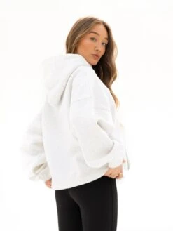 Madison Oversized Hoodie - Marl White -BLAKELY CLOTHING SHOP 2682MARLWHITE01D