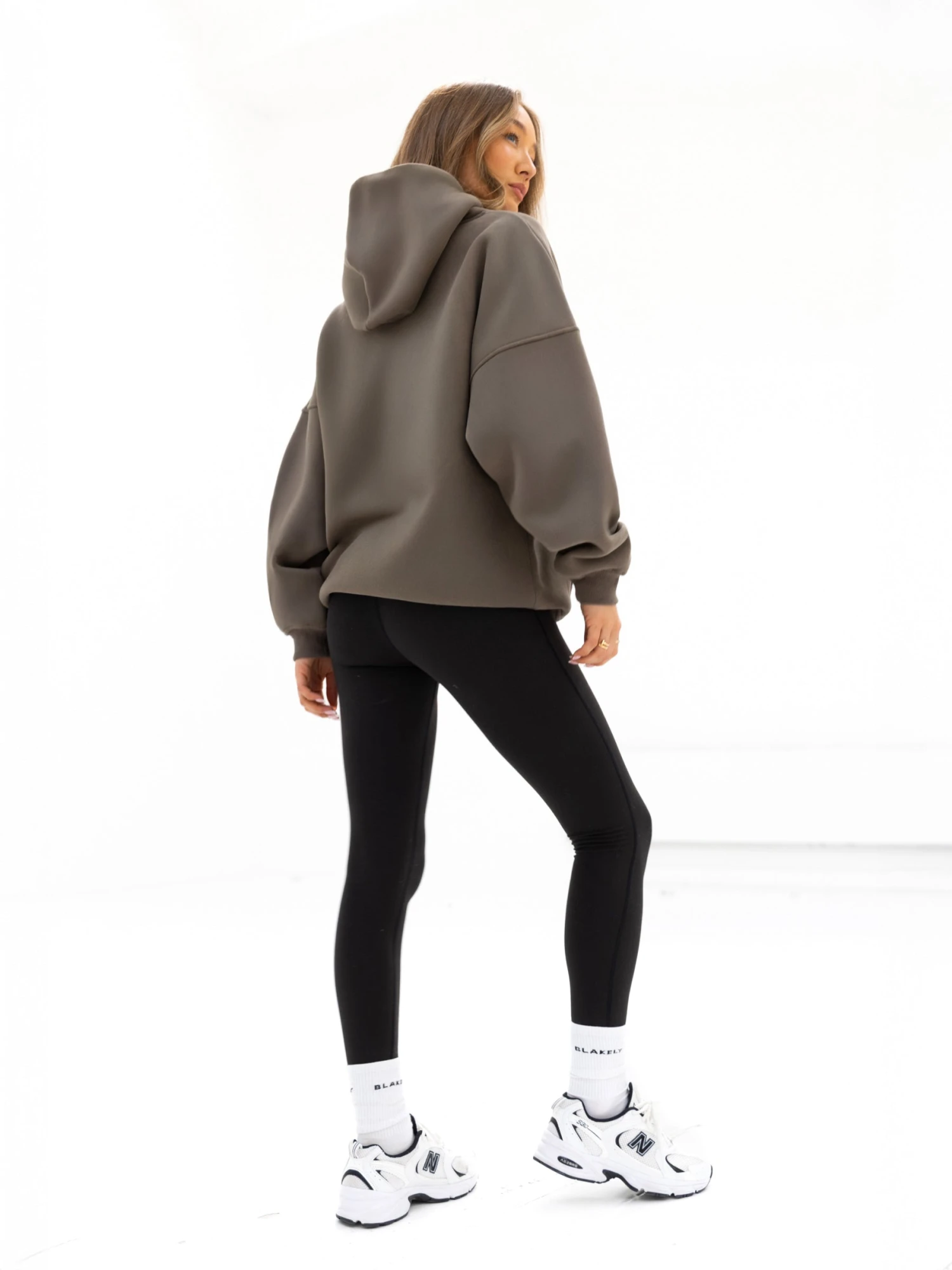 Madison Oversized Hoodie - Khaki Brown Madison Oversized Hoodie - Khaki Brown -BLAKELY CLOTHING SHOP 2682SAFARIGREEN02D