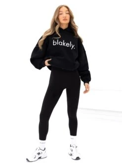 Logo Oversized Hoodie - Black -BLAKELY CLOTHING SHOP 2693IWBLACKD 2