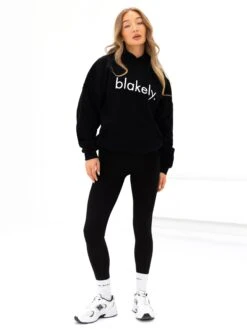 Logo Oversized Hoodie - Black -BLAKELY CLOTHING SHOP 2693IWBLACKD 3