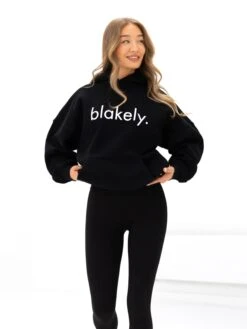 Logo Oversized Hoodie - Black -BLAKELY CLOTHING SHOP 2693IWBLACKD 4