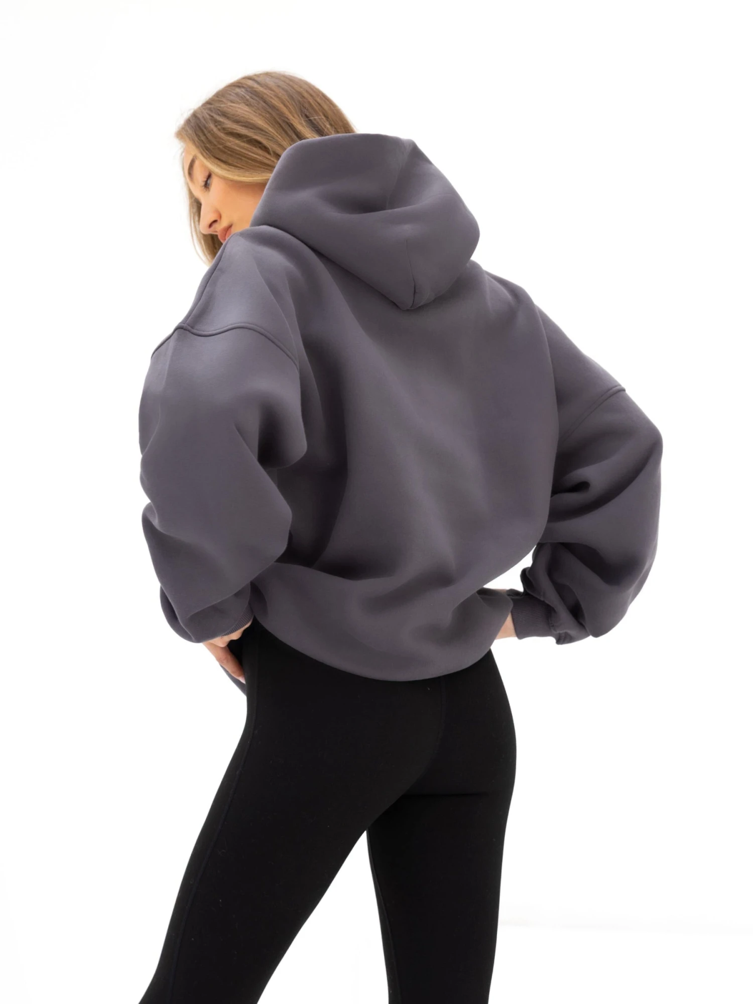 Logo Oversized Hoodie - Charcoal Logo Oversized Hoodie - Charcoal -BLAKELY CLOTHING SHOP 2693IWCHARCOALD 1