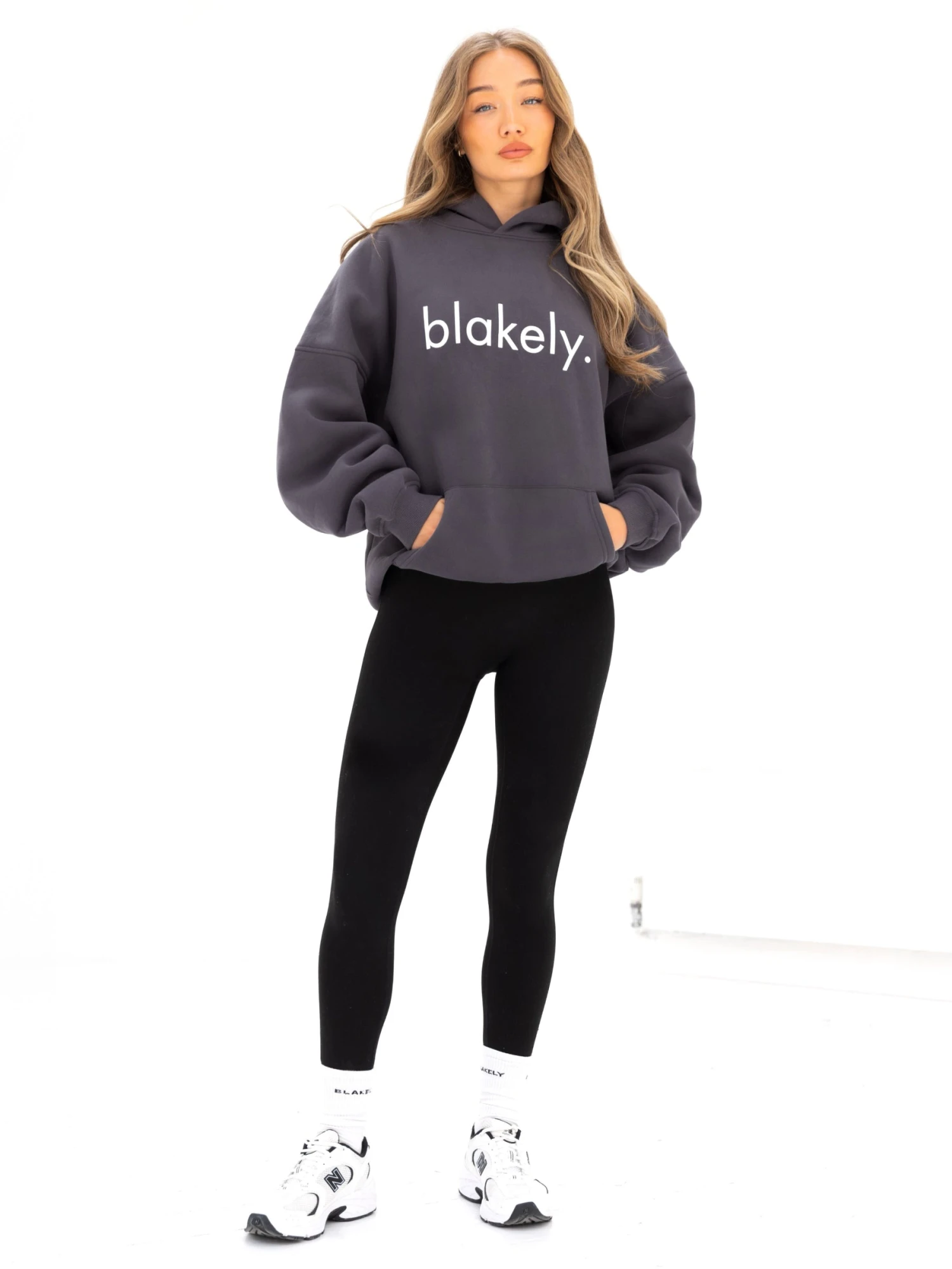 Logo Oversized Hoodie - Charcoal Logo Oversized Hoodie - Charcoal -BLAKELY CLOTHING SHOP 2693IWCHARCOALD 3