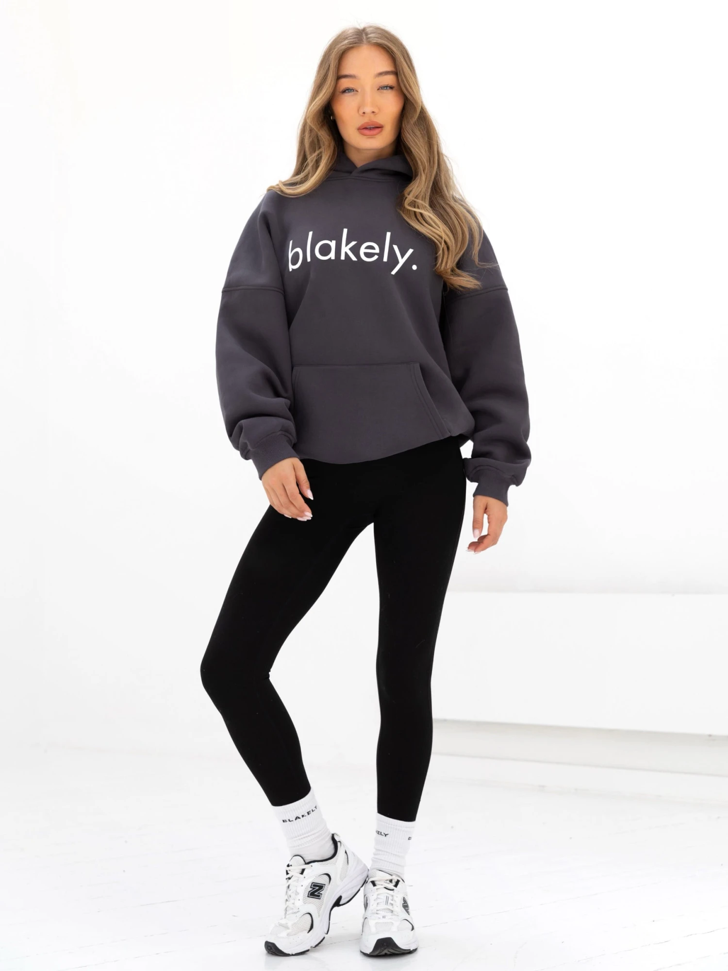 Logo Oversized Hoodie - Charcoal Logo Oversized Hoodie - Charcoal -BLAKELY CLOTHING SHOP 2693IWCHARCOALD