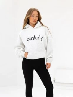 Logo Oversized Hoodie - Marl White -BLAKELY CLOTHING SHOP 2693IWMARLWHITED 1 2d3499e6 fad5 4da0 bff6 f829548c1a25