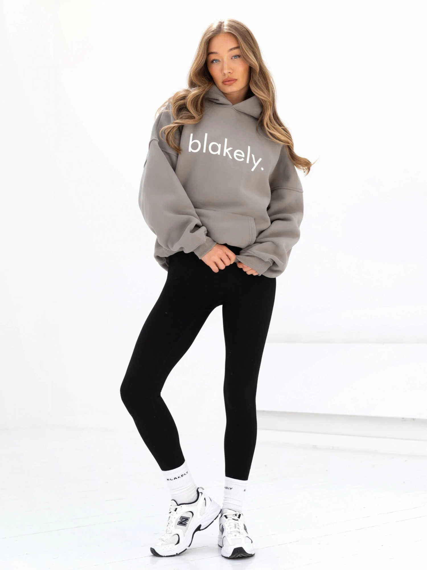 Logo Oversized Hoodie - Washed Khaki Logo Oversized Hoodie - Washed Khaki -BLAKELY CLOTHING SHOP 2693IWWASHEDKHAKID