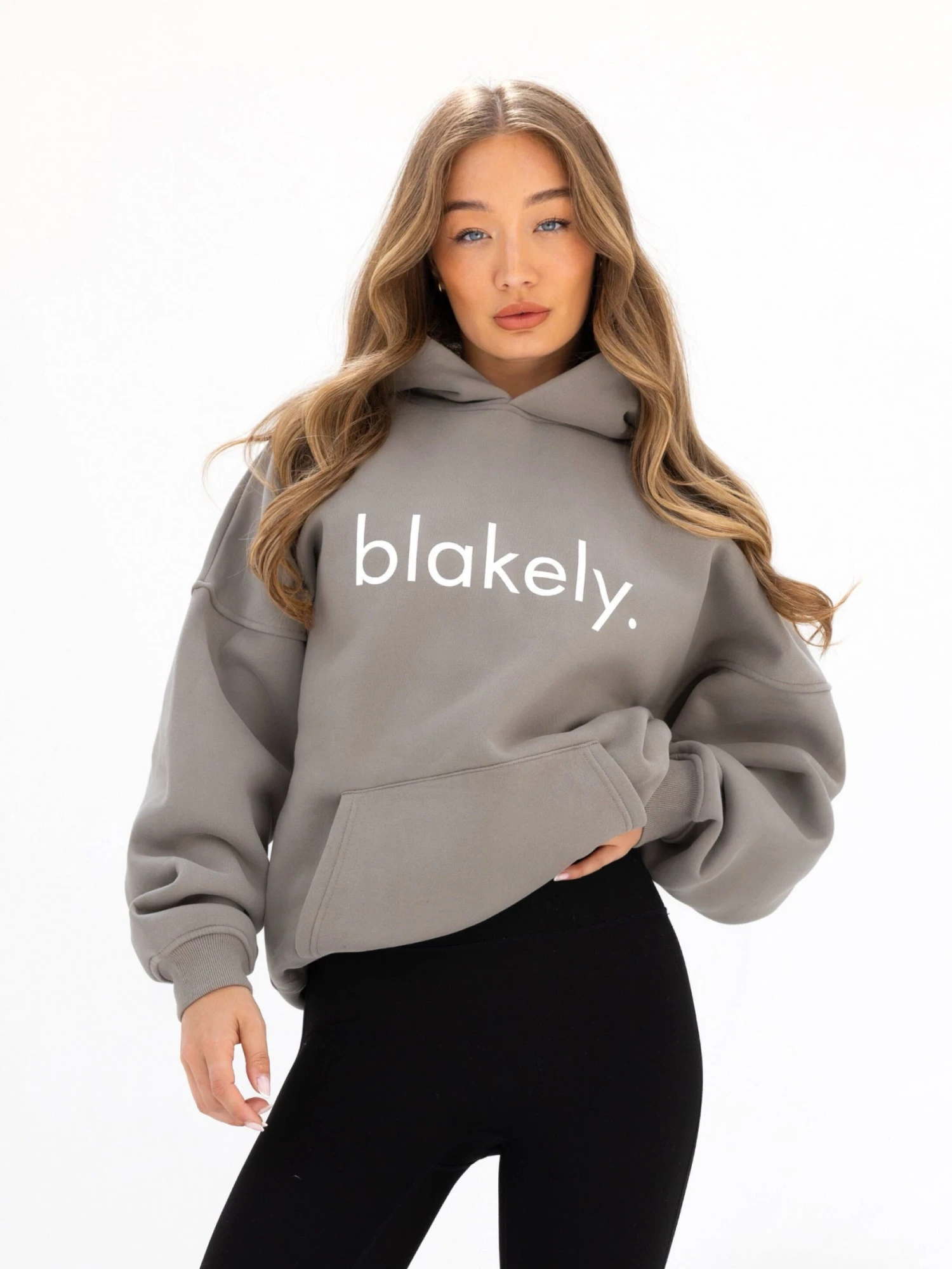 Logo Oversized Hoodie - Washed Khaki Logo Oversized Hoodie - Washed Khaki -BLAKELY CLOTHING SHOP 2693IWWASHEDKHAKILEADD
