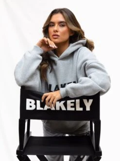 Studio Oversized Hoodie - Marl Grey -BLAKELY CLOTHING SHOP 2693WMARLGREYD