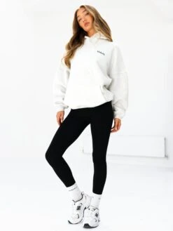 Sami Oversized Hoodie - Marl White -BLAKELY CLOTHING SHOP 2694IWMARLWHITED 1