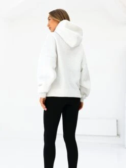 Sami Oversized Hoodie - Marl White -BLAKELY CLOTHING SHOP 2694IWMARLWHITED 2