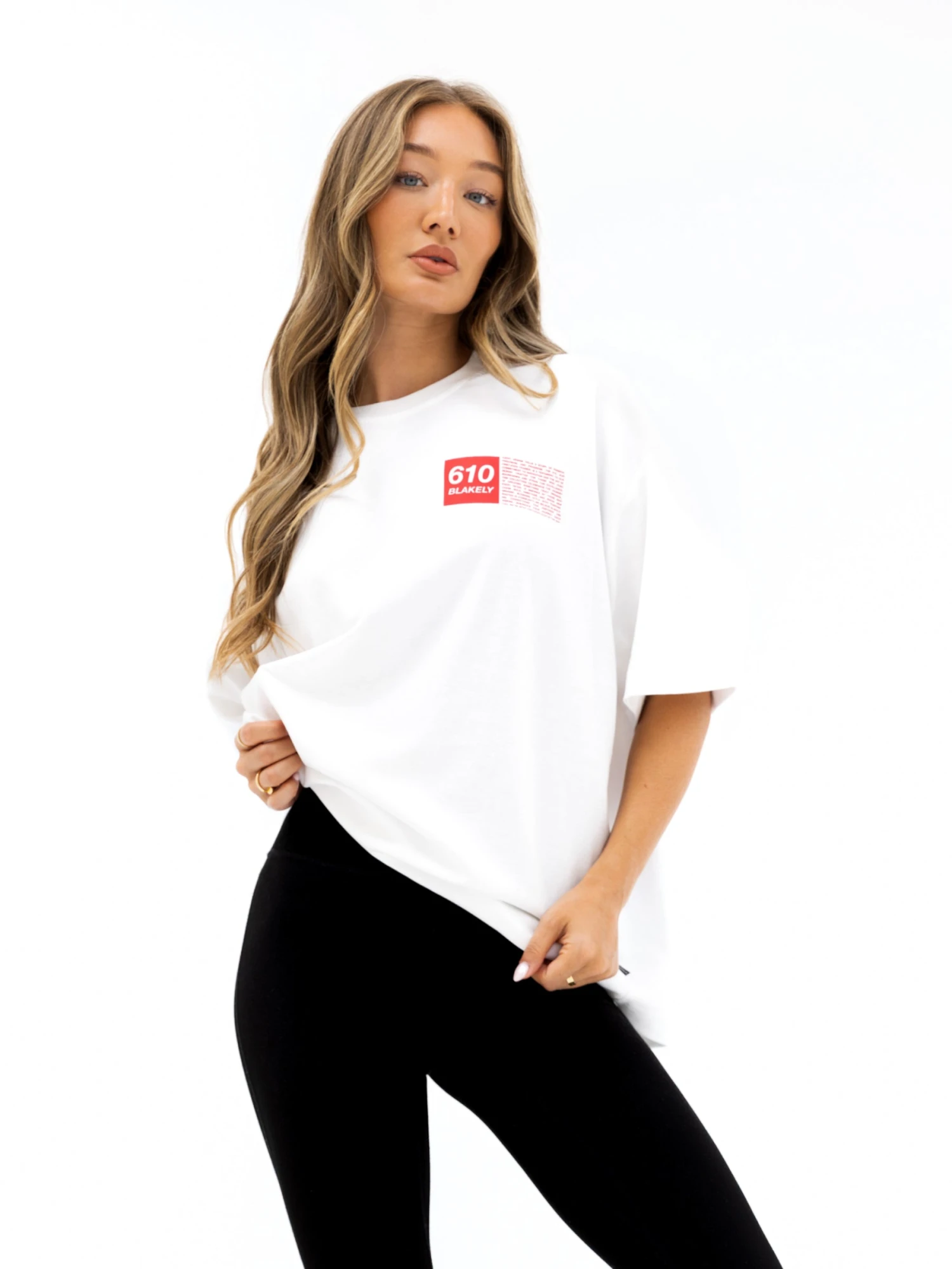 Tribeca 610 Ultra Oversized T-Shirt - Bright White Tribeca 610 Ultra Oversized T-Shirt - Bright White -BLAKELY CLOTHING SHOP 2696WHITE04D