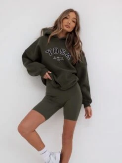 Soft Sculpt Cycling Shorts - Khaki Green 5 Soft Sculpt Cycling Shorts - Khaki Green -BLAKELY CLOTHING SHOP 2742YogaKhaki 04D