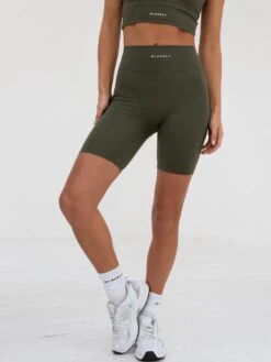 Soft Sculpt Cycling Shorts - Khaki Green 6 Soft Sculpt Cycling Shorts - Khaki Green -BLAKELY CLOTHING SHOP 2742YogaKhaki 08D