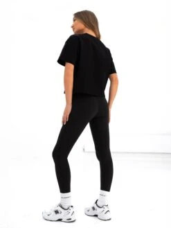 Melrose Cropped T-Shirt - Black -BLAKELY CLOTHING SHOP 2753ABLACK1 05D