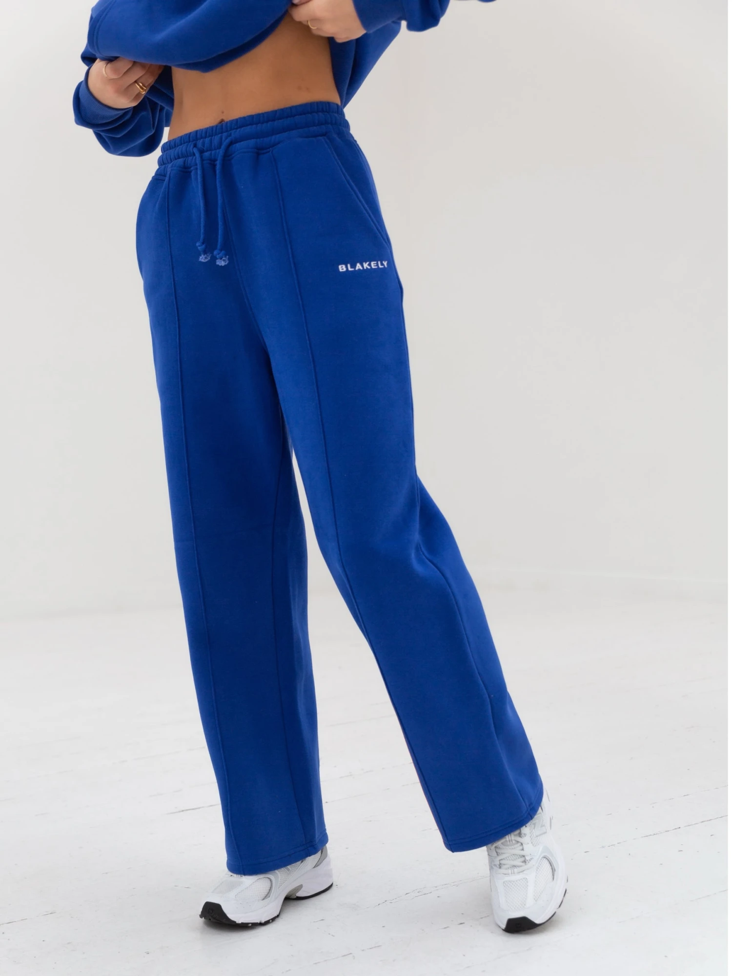 Everyday Wide Leg Sweatpants - Cobalt Blue Everyday Wide Leg Sweatpants - Cobalt Blue -BLAKELY CLOTHING SHOP 2762 WIDELEG BLUE 01D
