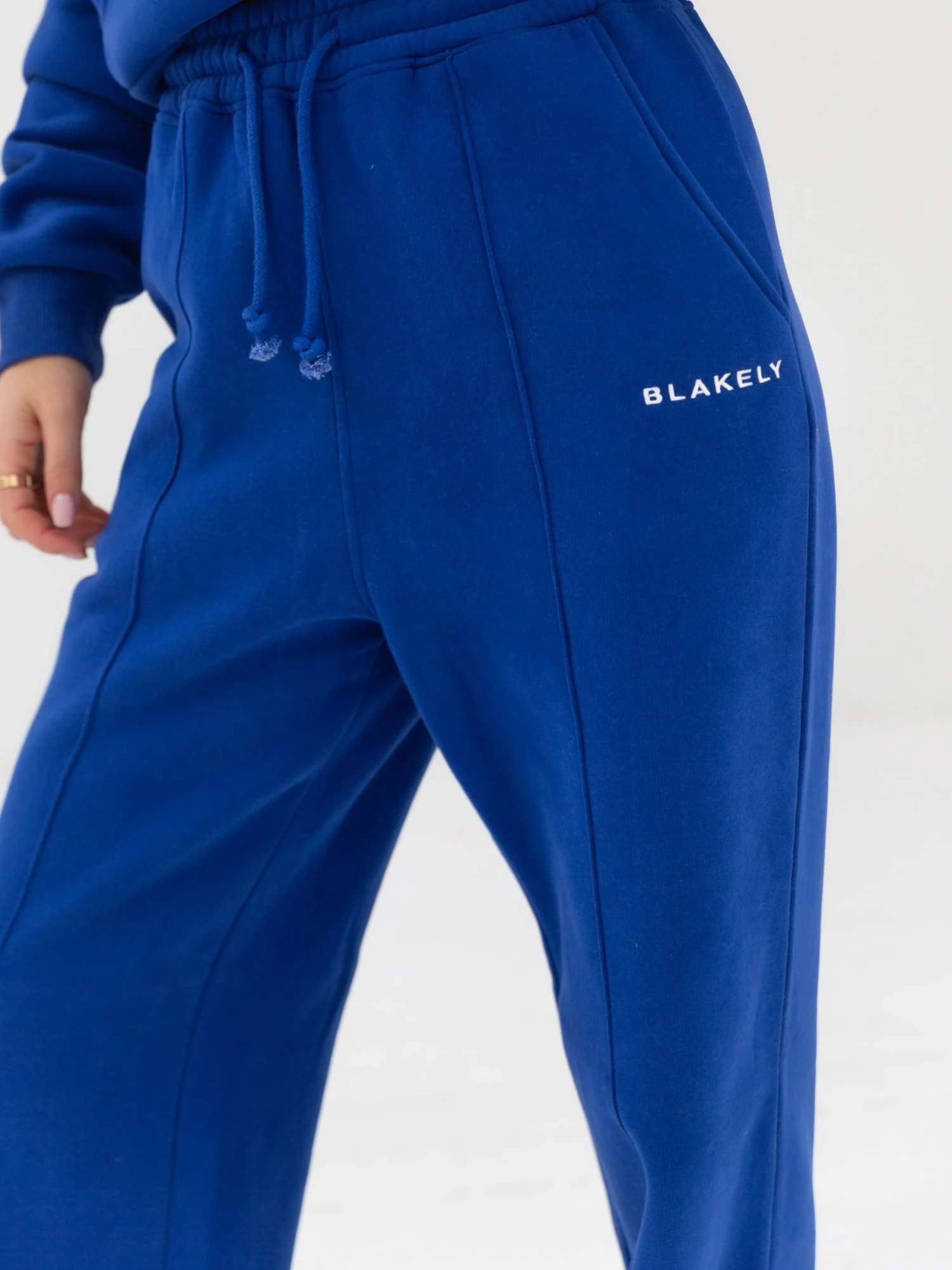 Everyday Wide Leg Sweatpants - Cobalt Blue Everyday Wide Leg Sweatpants - Cobalt Blue -BLAKELY CLOTHING SHOP 2762 WIDELEG BLUE 02D