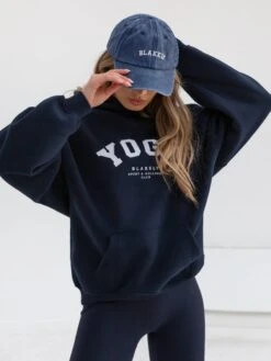 Yoga Oversized Hoodie - Navy -BLAKELY CLOTHING SHOP 2831 NAVYD