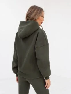 Yoga Oversized Hoodie - Khaki Green -BLAKELY CLOTHING SHOP 2831Khaki 01D