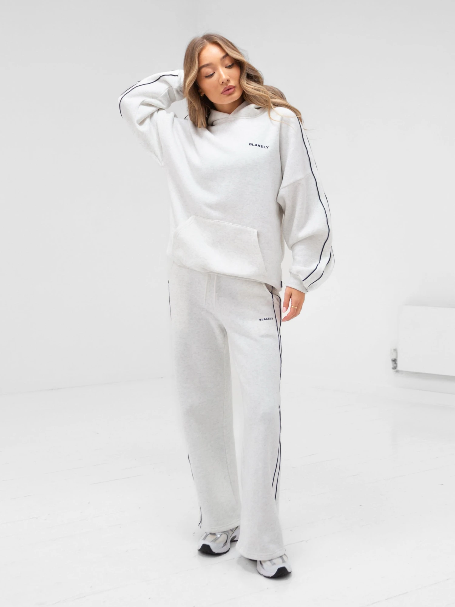 Apex Wide Leg Sweatpants - Marl White Apex Wide Leg Sweatpants - Marl White -BLAKELY CLOTHING SHOP 2848AMarlWhite 03D 062a47f6 274d 49e3 9698 dc46a1c5c996