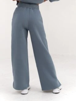 Varsity Wide Leg Sweatpants - Blue -BLAKELY CLOTHING SHOP 2848VARW BlueD 5