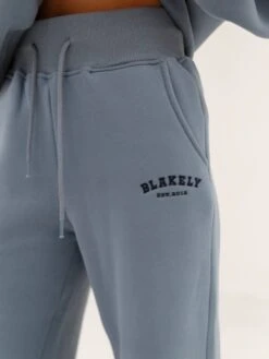 Varsity Wide Leg Sweatpants - Blue -BLAKELY CLOTHING SHOP 2848VARW BlueD 6