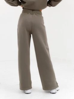 Varsity Wide Leg Sweatpants - Safari Green -BLAKELY CLOTHING SHOP 2848VARW D 1