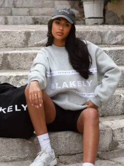 Serena Oversized Jumper - Marl Grey -BLAKELY CLOTHING SHOP 2923BMarlGrey 01D