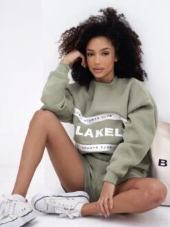 Serena Oversized Jumper - Olive -BLAKELY CLOTHING SHOP 2923BOlive 04D