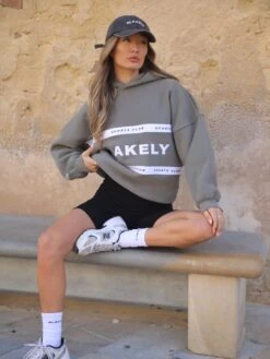 Serena Oversized Hoodie - Safari Green -BLAKELY CLOTHING SHOP 2924Brand 17D