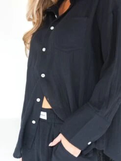 Camilla Shirt - Black -BLAKELY CLOTHING SHOP 2964Black 01D