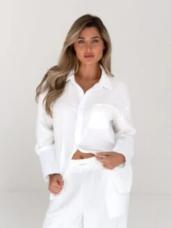 Camilla Shirt - White -BLAKELY CLOTHING SHOP 2964WhiteLeadD