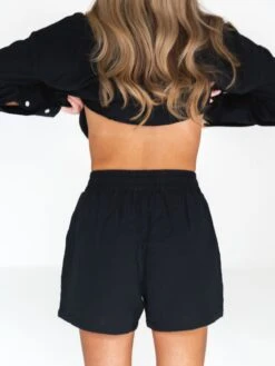 Camilla Shorts - Black -BLAKELY CLOTHING SHOP 2968Black 04D