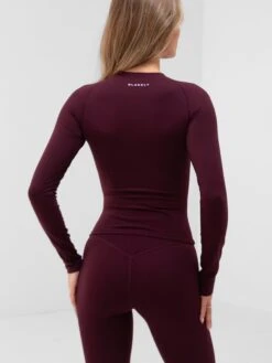 Apex Pro Long Sleeve Top - Deep Burgundy 6 Apex Pro Long Sleeve Top - Deep Burgundy -BLAKELY CLOTHING SHOP 3001Burgundy 05D
