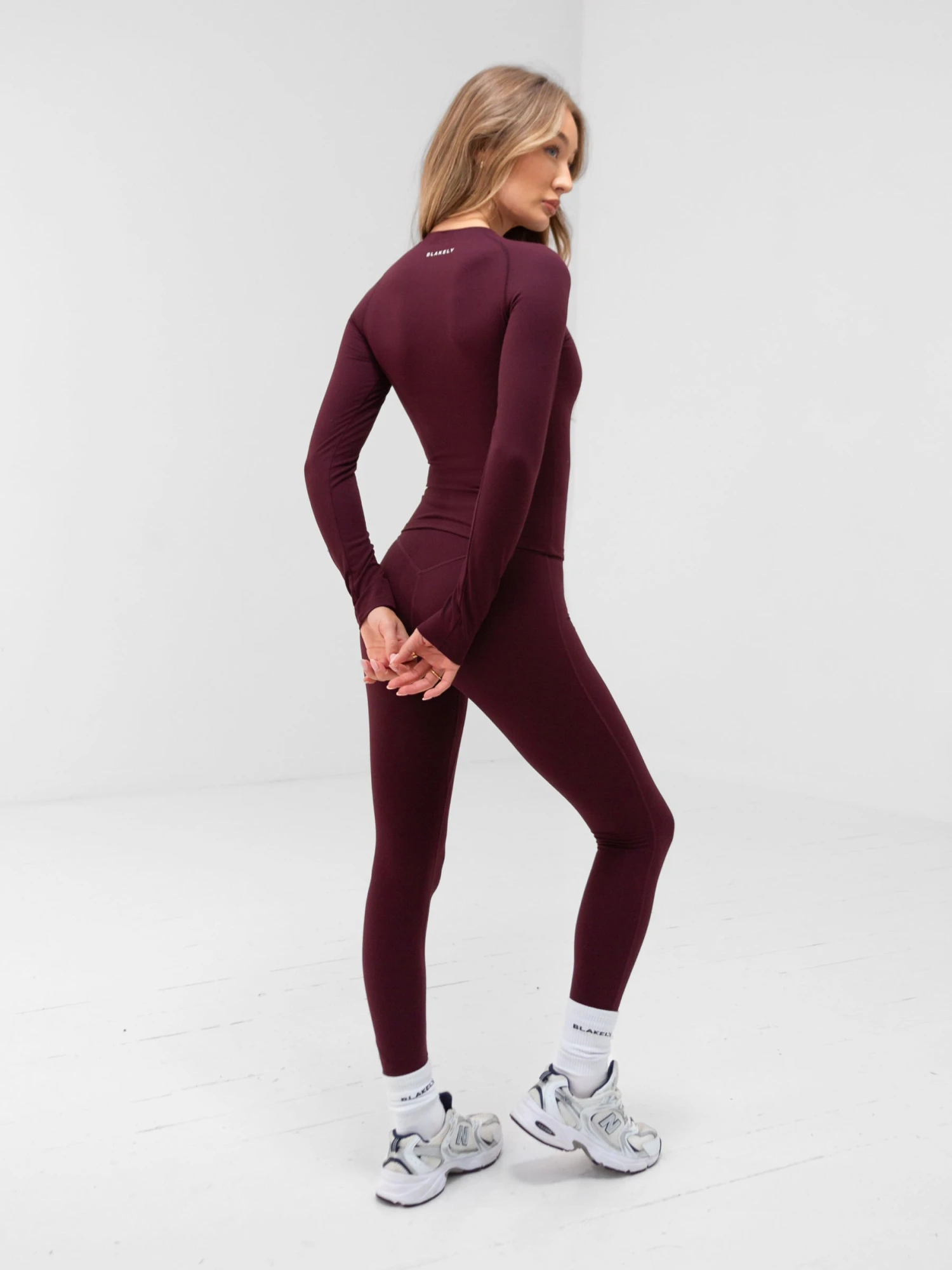 Apex Pro Long Sleeve Top - Deep Burgundy Apex Pro Long Sleeve Top - Deep Burgundy -BLAKELY CLOTHING SHOP 3001Burgundy 06D
