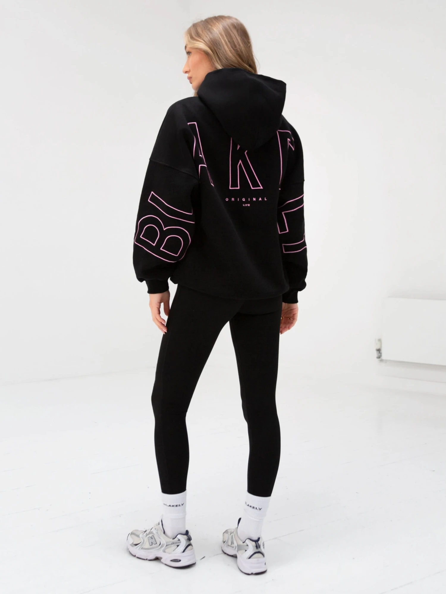 Embroidered Isabel Oversized Hoodie - Ultra Pink Embroidered Isabel Oversized Hoodie - Ultra Pink -BLAKELY CLOTHING SHOP 3038CULTRAPINKD 2