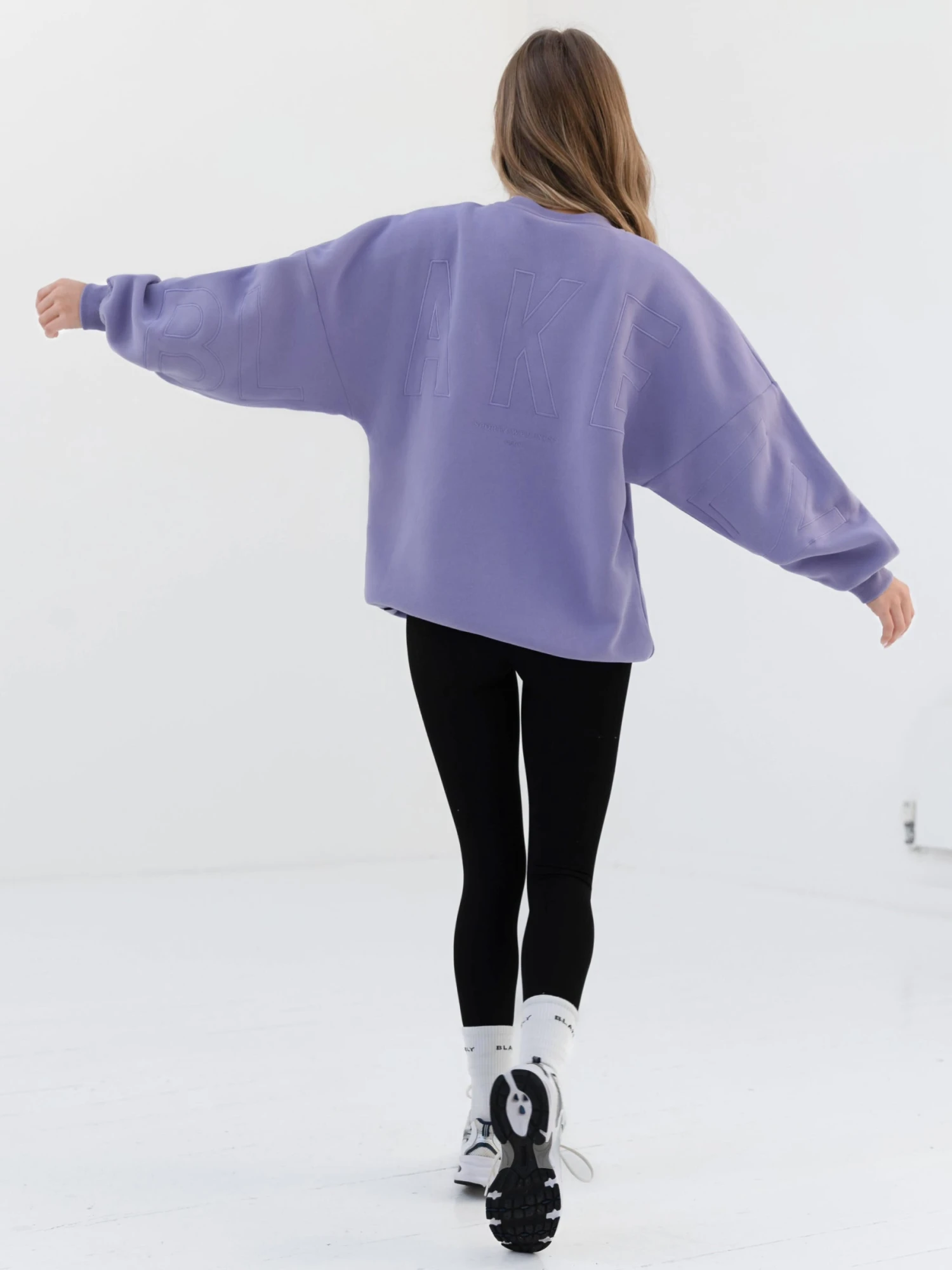 Embroidered Isabel Oversized Jumper - Lilac Embroidered Isabel Oversized Jumper - Lilac -BLAKELY CLOTHING SHOP 3039TLILACD 2